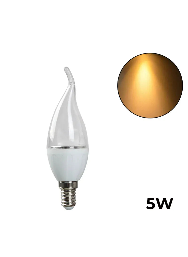LED Candle Clear Tail 7W Warm