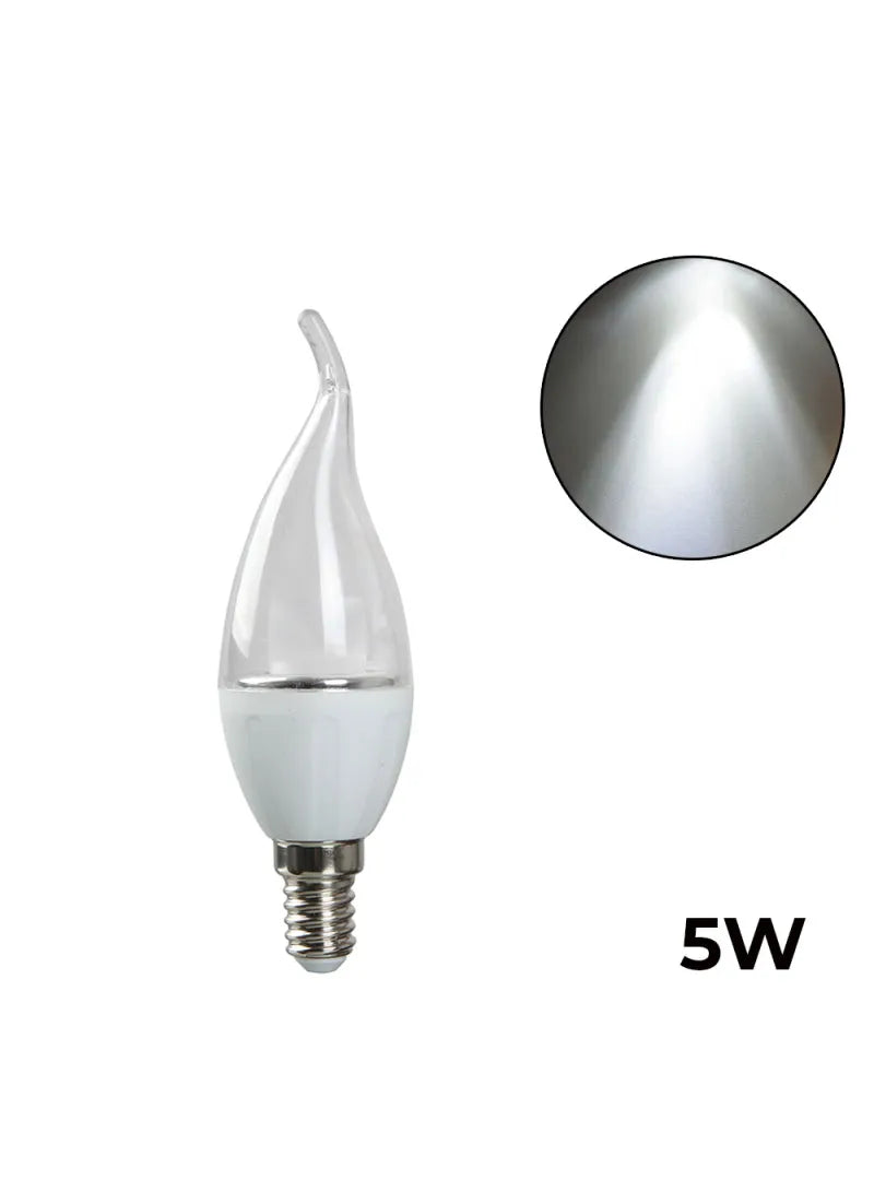 LED Candle Clear Tail 7W Cool